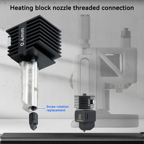 Hotend Kit For Bambu Lab A1/A1 Mini Fast Speed Hot End Assembly 0.2/0.4/0.6/0.8mm Hardened steel Nozzle 3D Printer Part