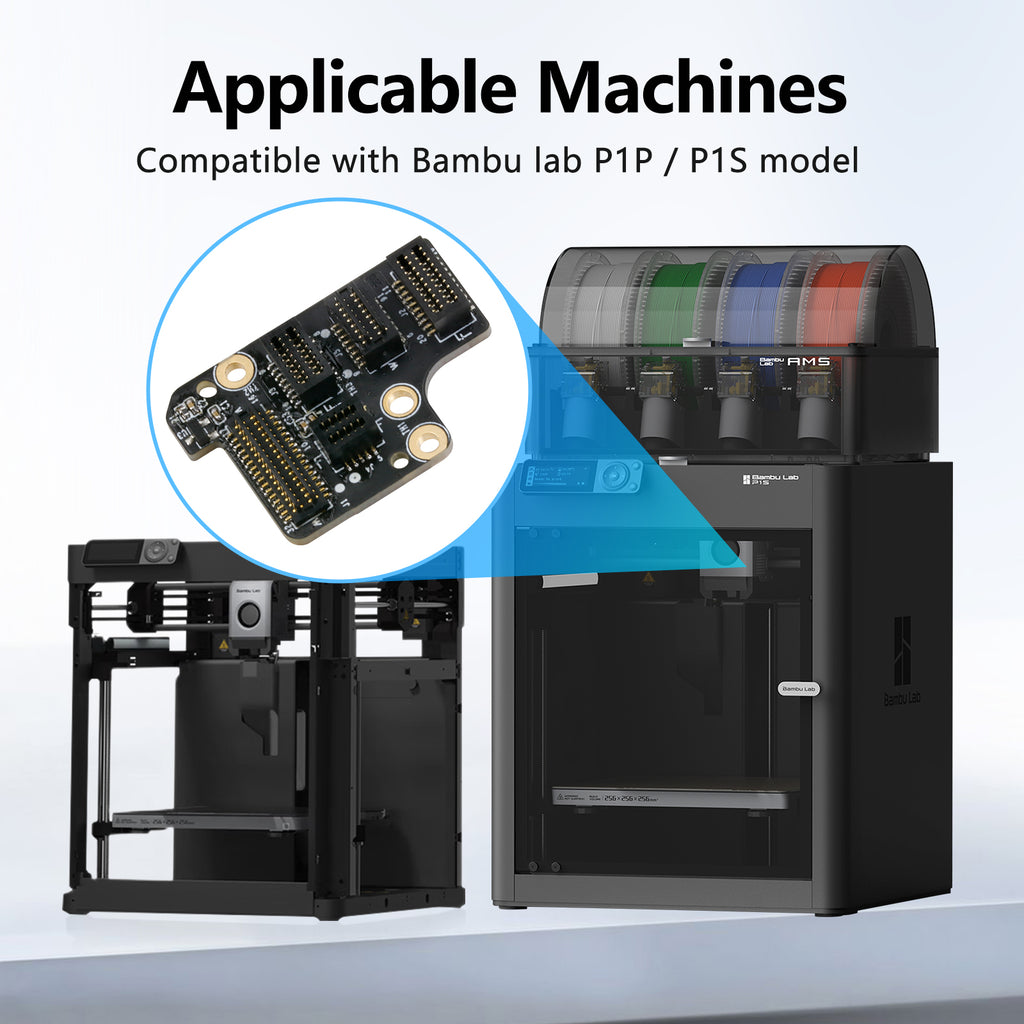 Extruder Interface Board for Bambu Lab P1 Series 3D Printer – Stable Signal Transmission & Reliable Connection Upgrade
