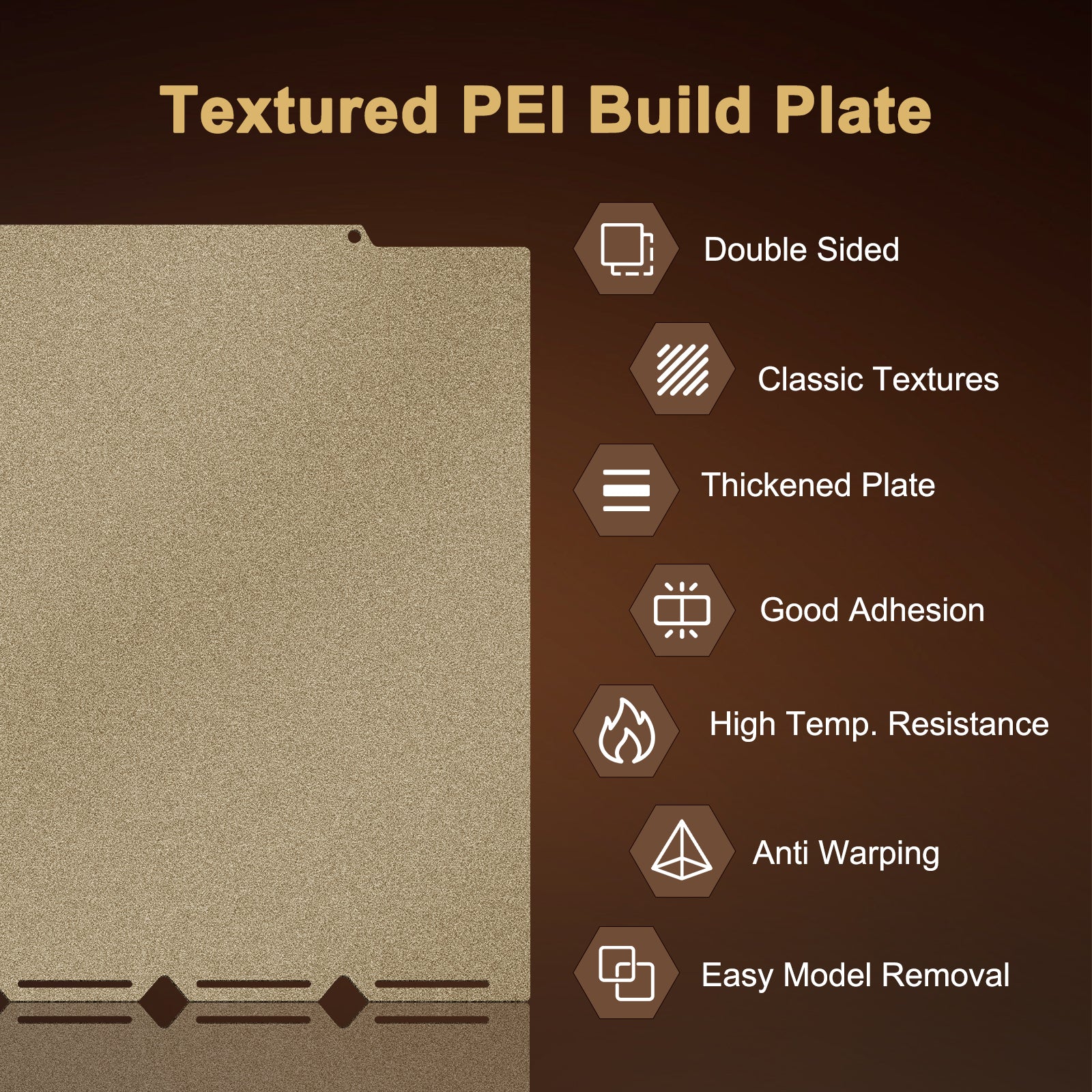 PEI Build Plate For Snapmaker U1 3D Printer Build Plate Double-Sided PEI Print Removable Surface Platform