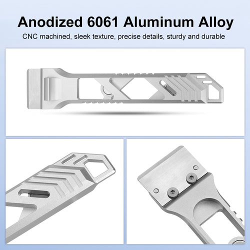 All Metal Hot Bed Scraper with SK5 Blade – Professional 3D Printer Accessory Tool for Bambu Lab, Creality, Voron
