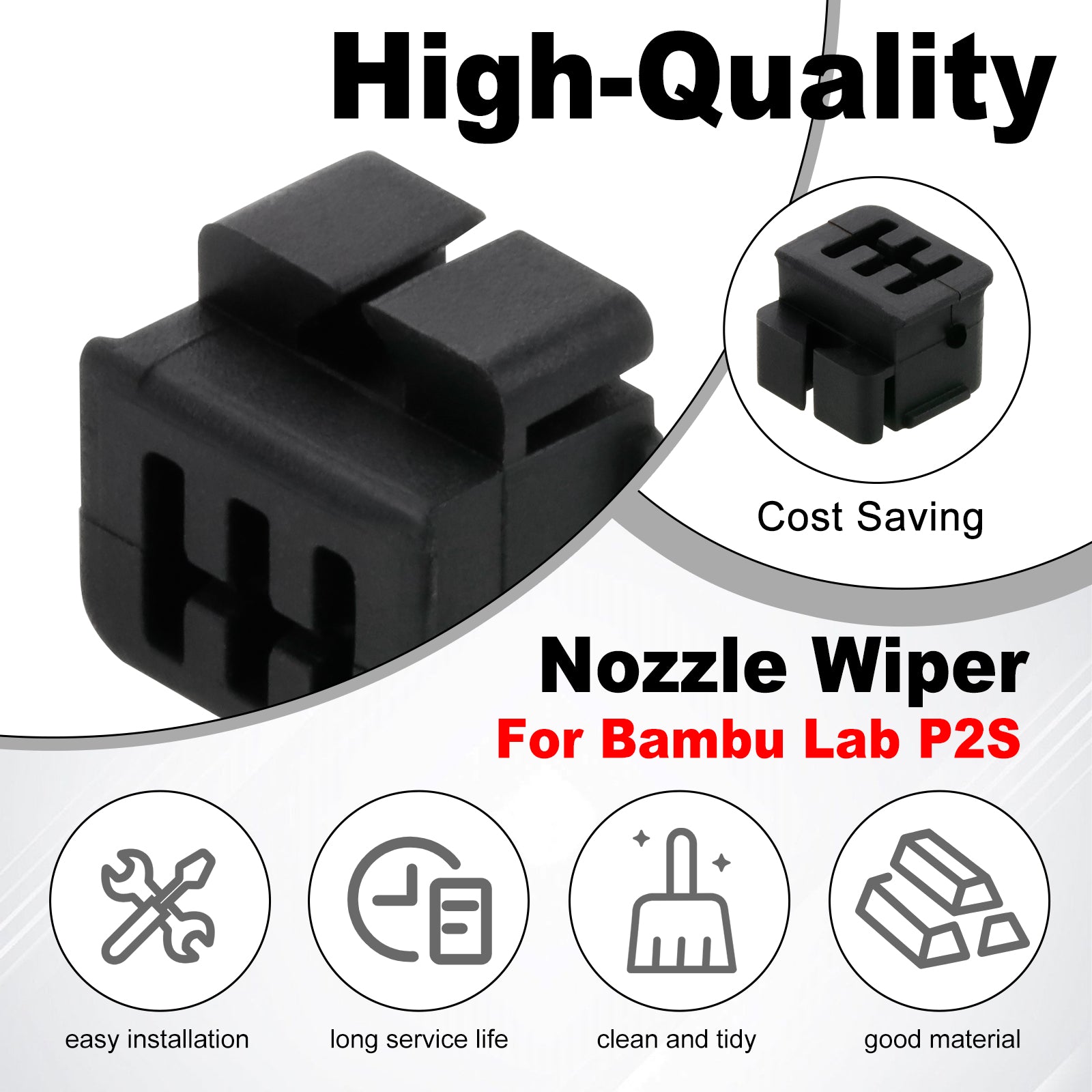 Nozzle Silicone Brush for Bambu Lab P2S 3D Printer
