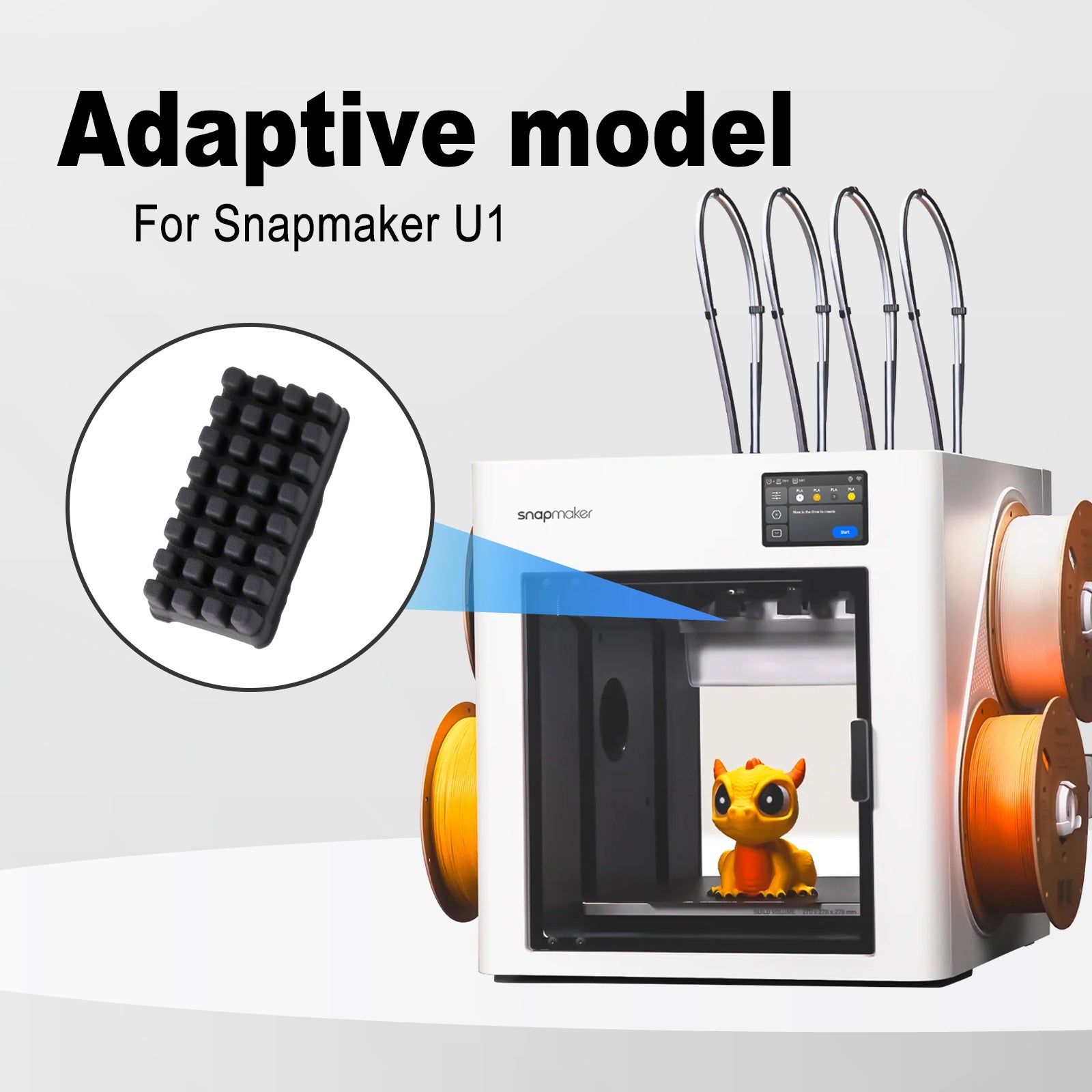 Silicone Cleaning Brush for Snapmaker U1 – Efficient Cleaning Tool for 3D Printers