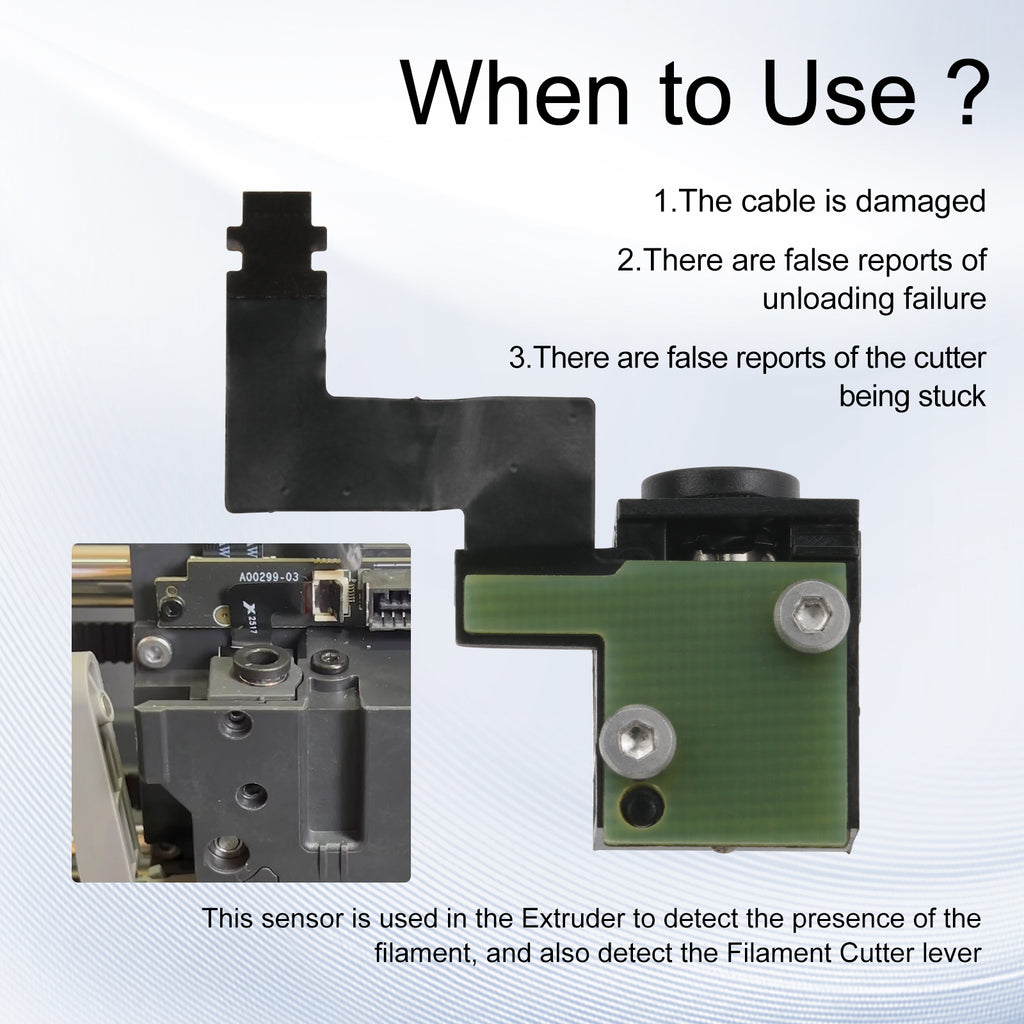 Extruder Filament Sensor for Bambu Lab P2S – Accurate Filament Detection & Runout Sensor Replacement