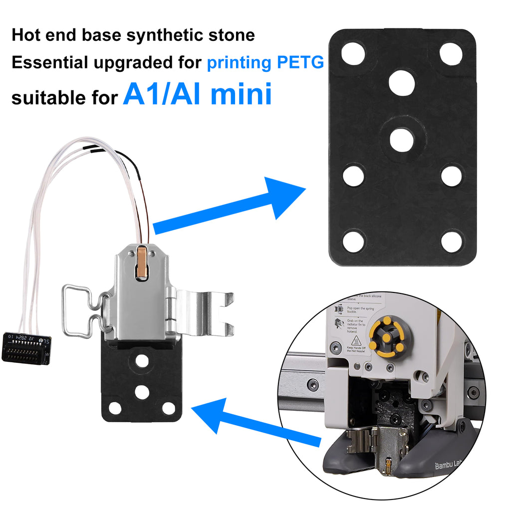 Hotend Mounting Heating Assembly for Bambu Lab A1 A1 Mini