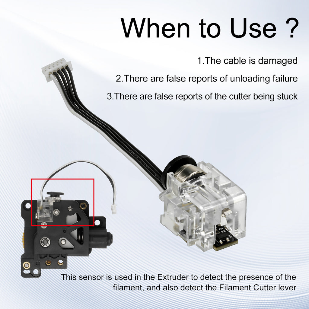 Extruder Filament Sensor for Bambu Lab X1 Series