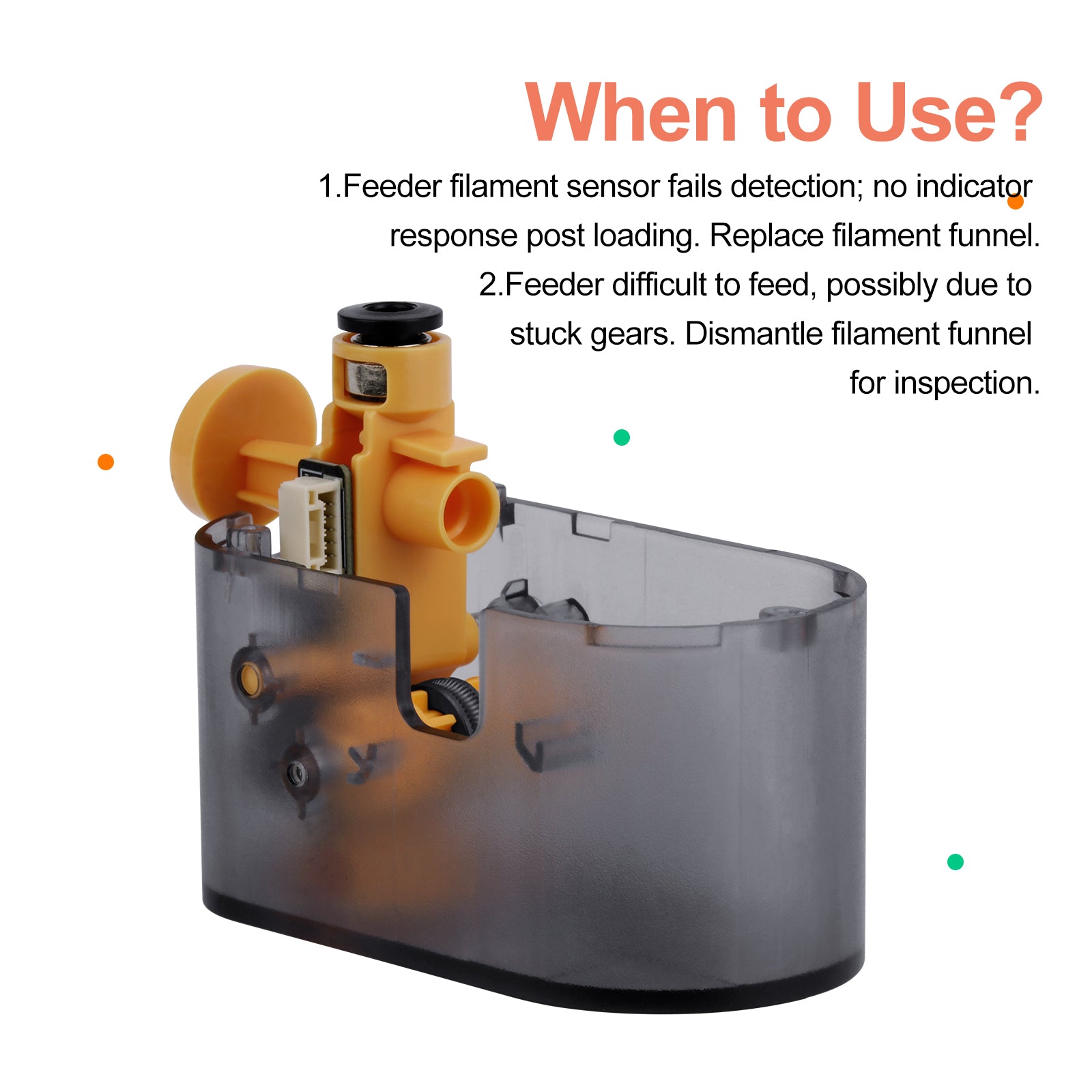 Right AMS Lite Filament Funnel Unit for Bambu Lab A1 / A1 Mini