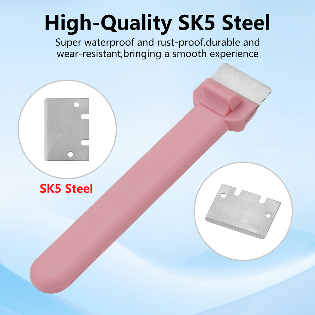 SK5 Steel Blade 3D Printer Scraper for Bambu Lab A1 Mini / P1 / X1 – Durable Print Removal Tool, No Damage Build Plate, Plastic Handle