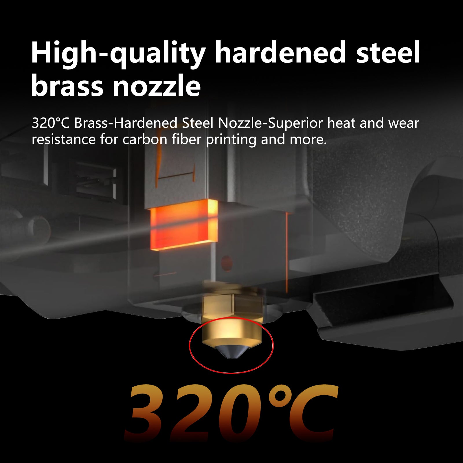Upgraded Ceramic Heat Break Hotend Kit for Elegoo Centauri Carbon | High Temp Resistant, Smooth Extrusion, Anti-Clog