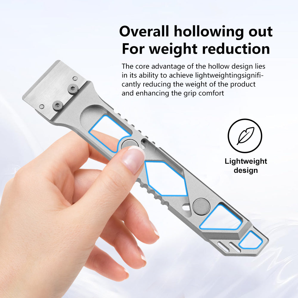 All Metal Hot Bed Scraper with SK5 Blade – Professional 3D Printer Accessory Tool for Bambu Lab, Creality, Voron