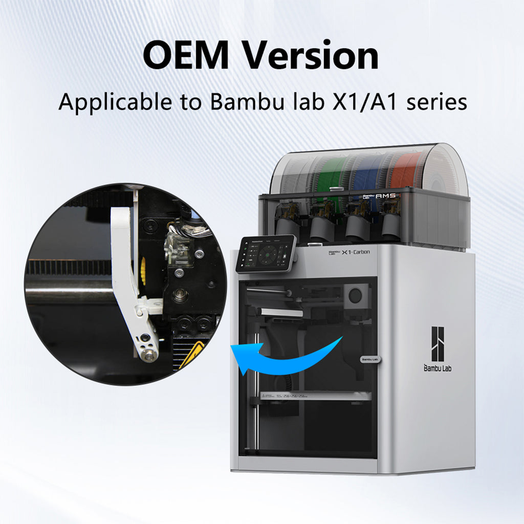 Cutting Blade Filament Push Lever for Bambu Lab X1 / P1 – Compatible Extruder Cutter Replacement Kit