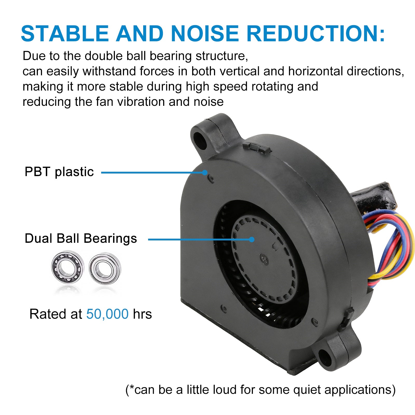 P1 Series 5015 Cooling Blower Fan for Bambu Lab P1P P1S
