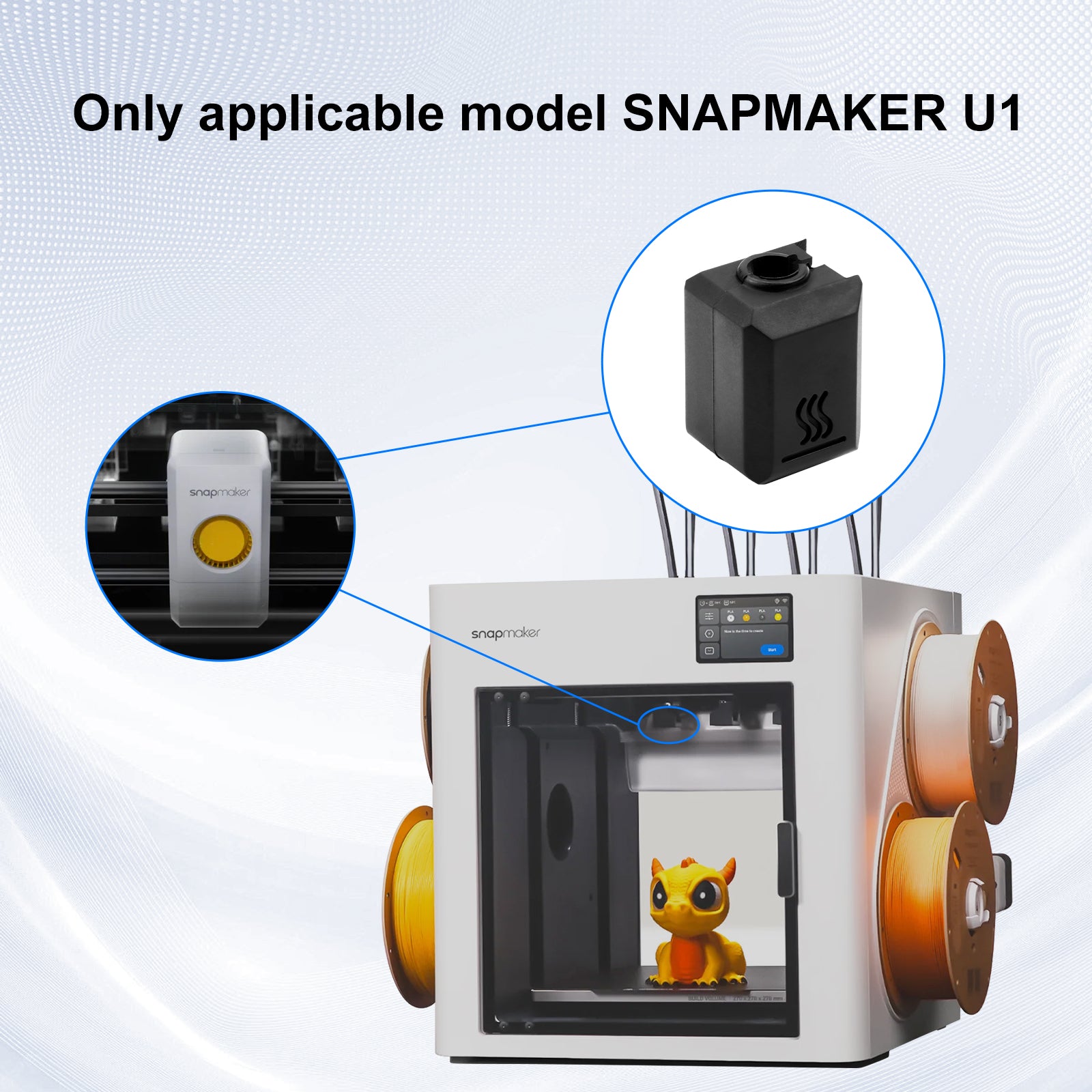 Silicone Sleeve for Snapmaker U1 High-Quality Protective Cover for 3D Printer Accessories