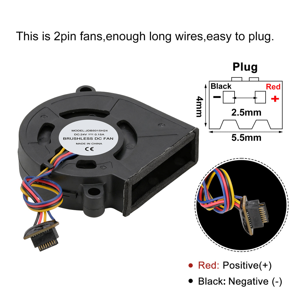 P1 Series 5015 Cooling Blower Fan for Bambu Lab P1P P1S