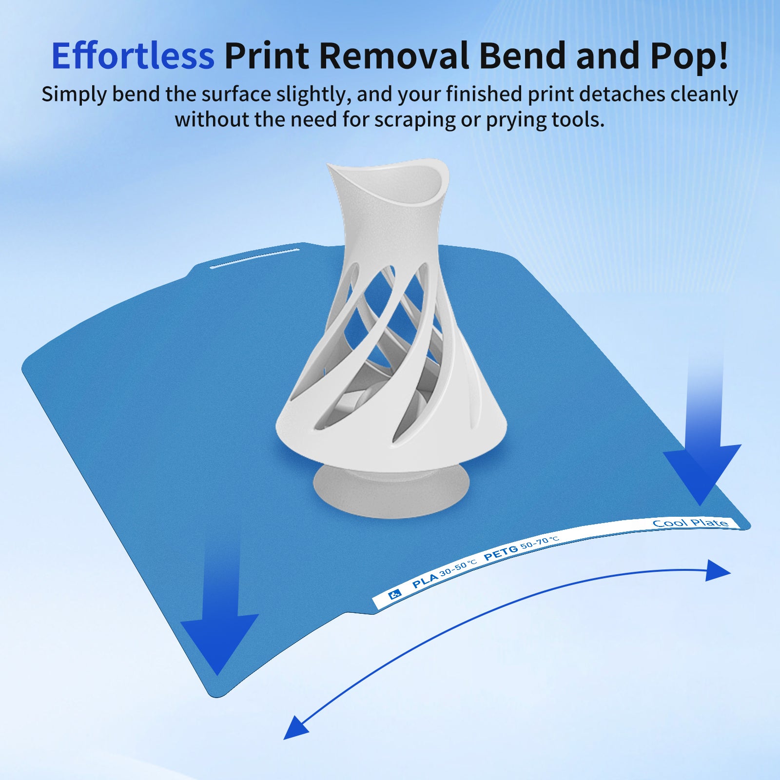 Double-Sided Frosted PEI Cold Build Plate for Bambu Lab X1C / X1 / P1S / P1P / A1 3D Printer Parts 257x257mm