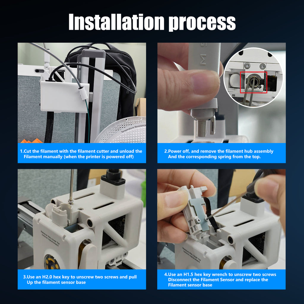 Filament Sensor Base for Bambu Lab A1