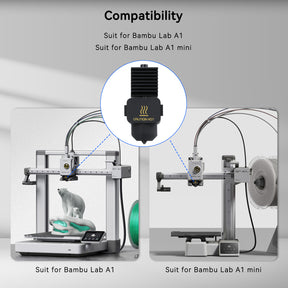 Hotend Kit For Bambu Lab A1/A1 Mini Fast Speed Hot End Assembly 0.2/0.4/0.6/0.8mm Hardened steel Nozzle 3D Printer Part