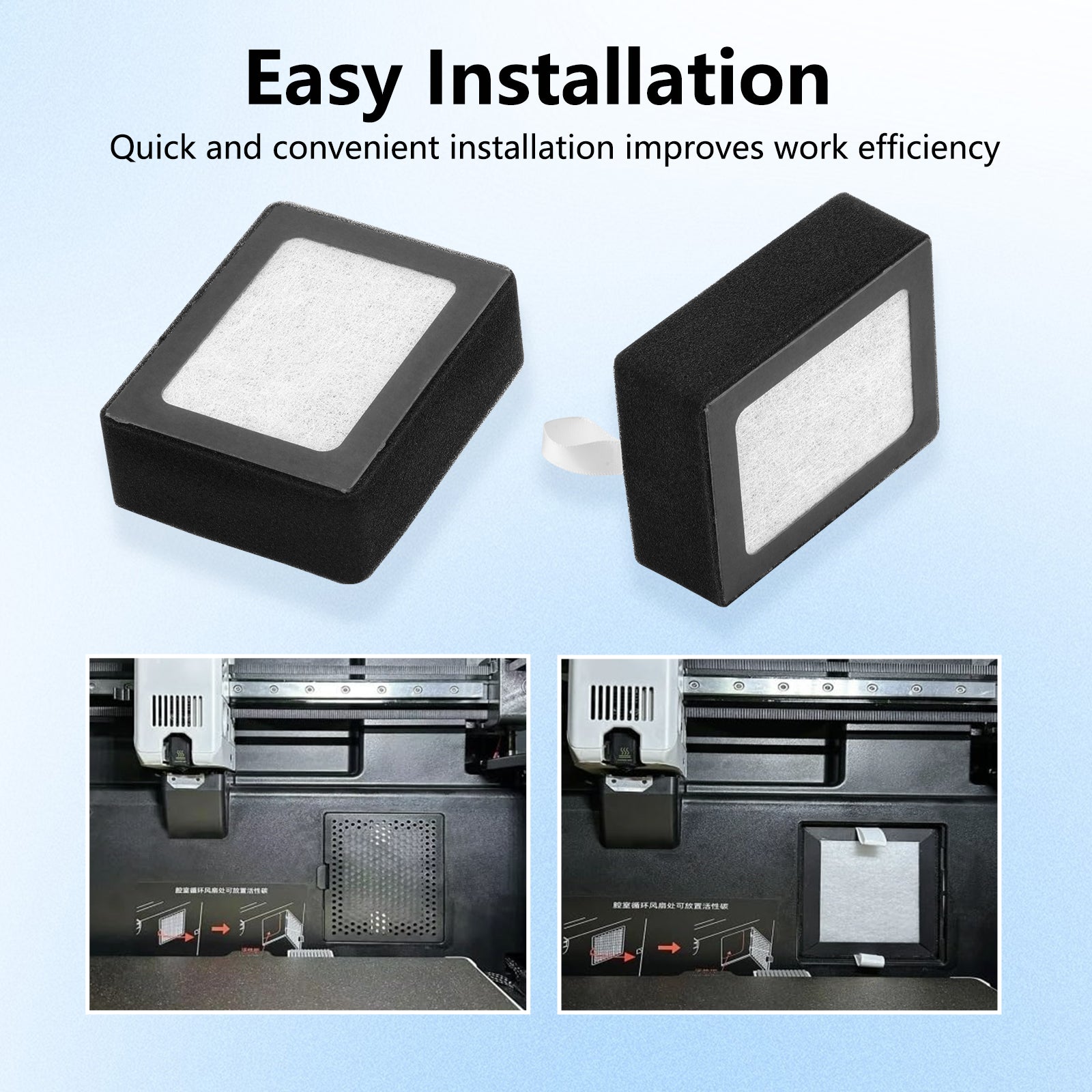 Qidi Q2 3D Printer Air Purifier - H13 HEPA & Carbon Filter for Fumes, Dust & Odor Elimination