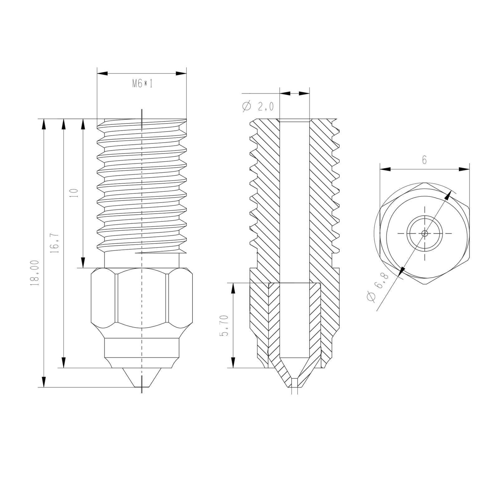 Upgraded Bimetallic MY nozzle High Temperature For ELEGOO Neptune 4 Neptune 4 PRO