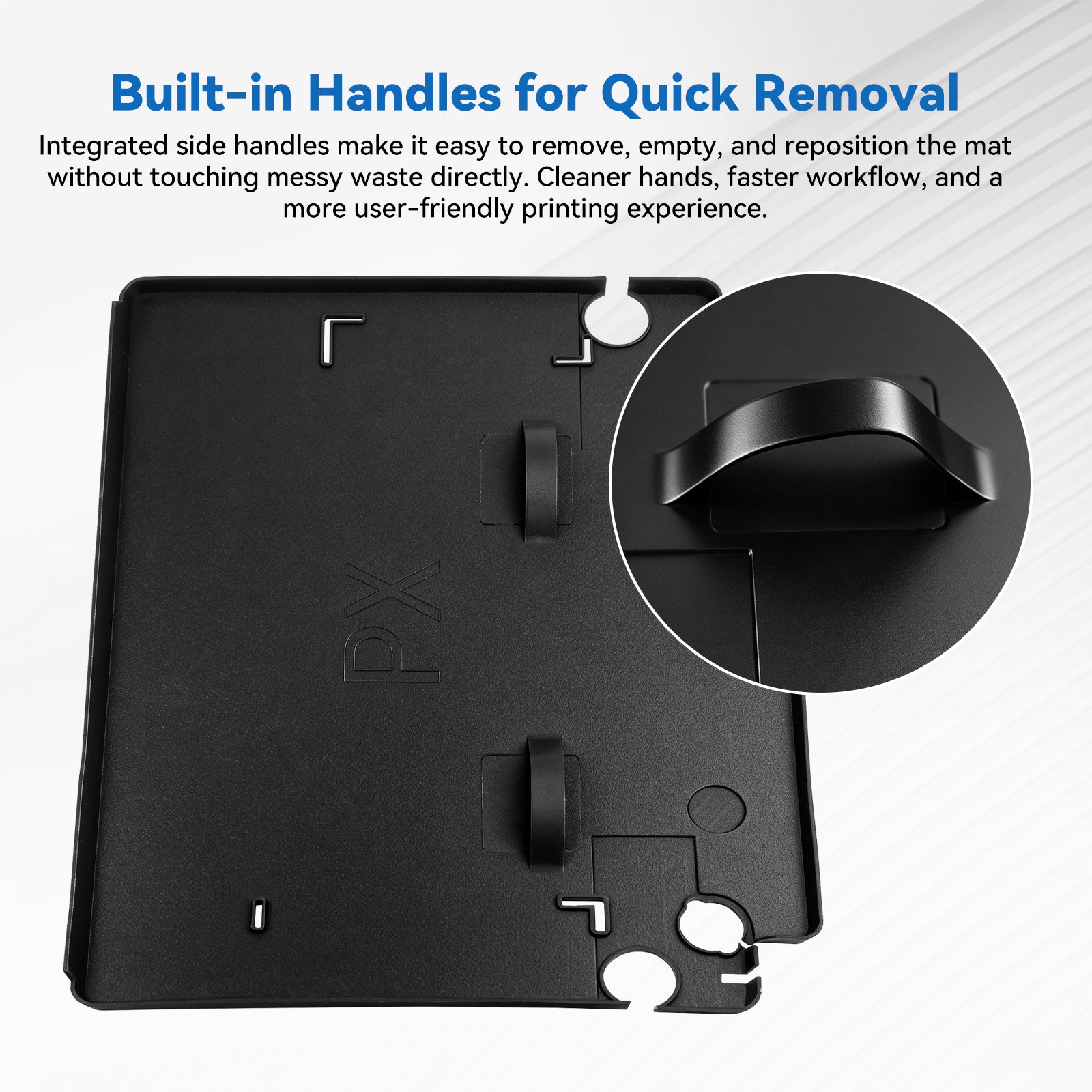 Silicone Waste Pad for Bambu Lab X1 X1C P1P P1S 3D Printer – Heat Resistant Purge Waste Collector Pad