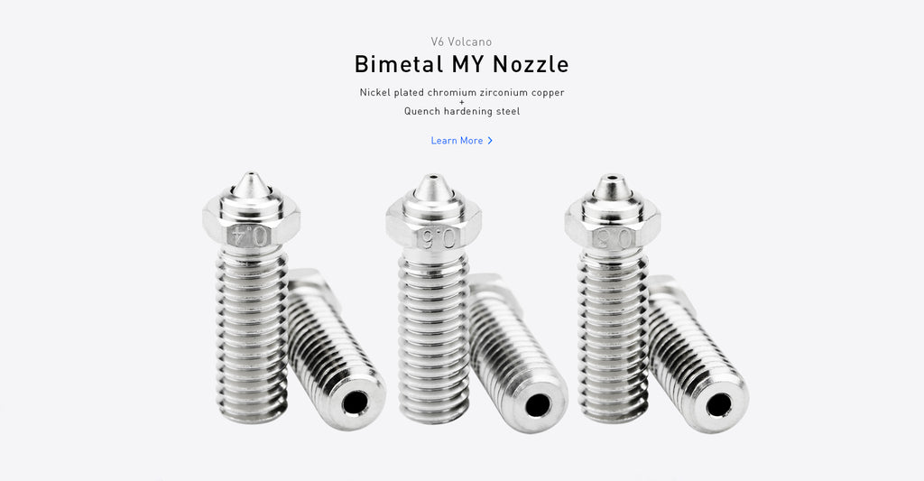 Upgraded Volcano Bimetal MY 3D Printer Nozzle High Temperature Wear Resistant
