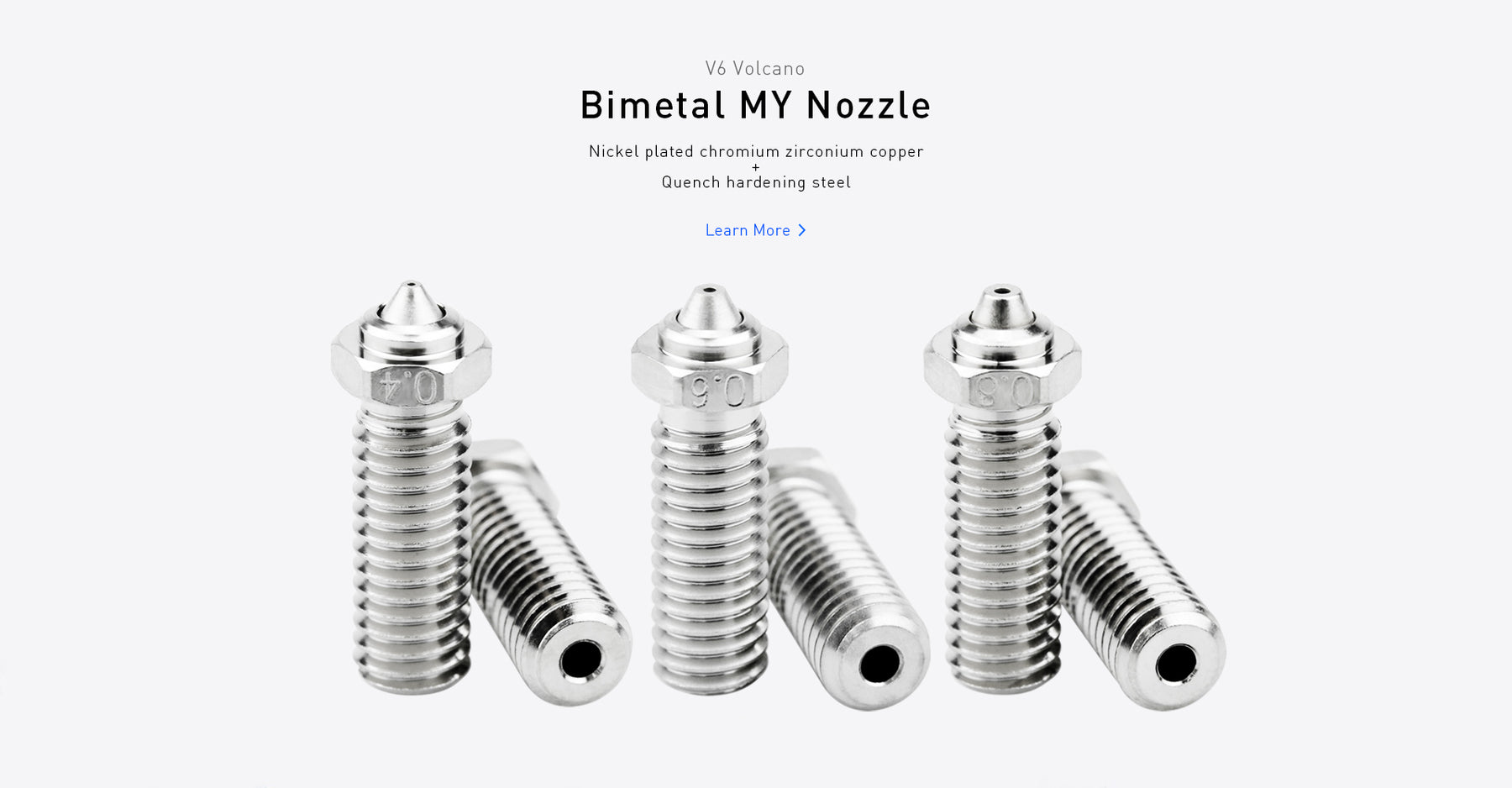 Upgraded Volcano Bimetal MY 3D Printer Nozzle High Temperature Wear Resistant